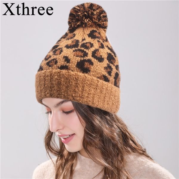 xthree new leopard print wool beanies women fur pom poms knitted hat winter hat for women beanies cap hat for girl y201024, Blue;gray
xthree new leopard print wool beanies women fur pom poms knitted hat winter hat for women beanies cap hat for girl y201024, Blue;gray