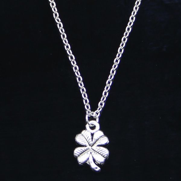 20pcs new fashion necklace 17mm lucky irish four leaf clover pendants short long women men colar gift jewelry choker 201014, Silver
20pcs new fashion necklace 17mm lucky irish four leaf clover pendants short long women men colar gift jewelry choker 201014, Silver