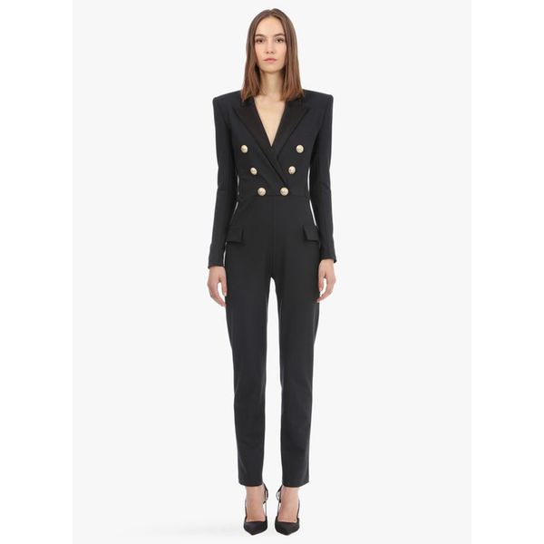 2021 the new straddle neckline in v ladies'new elegant black long sleek party overalls odop, Black;white
2021 the new straddle neckline in v ladies'new elegant black long sleek party overalls odop, Black;white