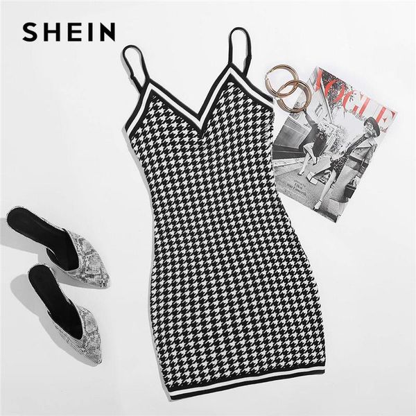 casual dresses shein black and white striped trim houndstooth bodycon cami dress women autumn slim fit pencil short, Black;gray
casual dresses shein black and white striped trim houndstooth bodycon cami dress women autumn slim fit pencil short, Black;gray