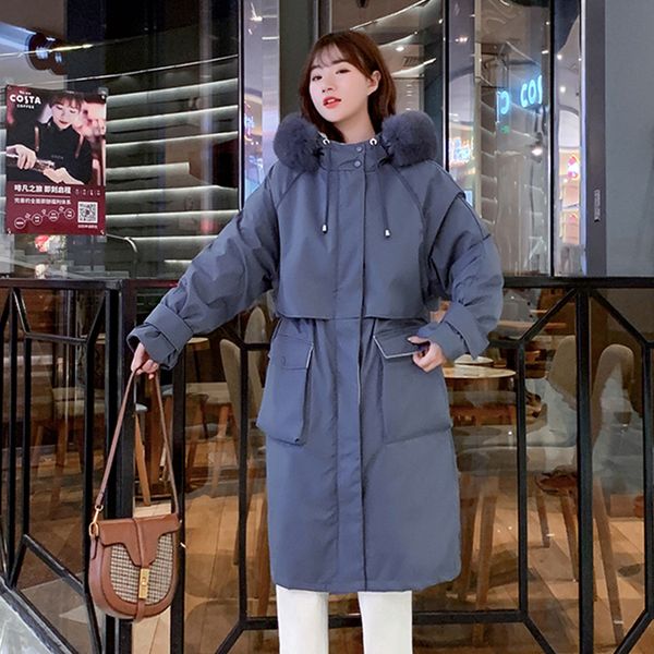 2021 newovesized winter jacket women hooded with fur warm thicken x-long slim style coat 8onj, Black
2021 newovesized winter jacket women hooded with fur warm thicken x-long slim style coat 8onj, Black
