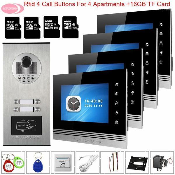 video door phones for an apartments 7'' color intercom with recording +16 gb tf card access control 4 monitors touch doorbell1
video door phones for an apartments 7'' color intercom with recording +16 gb tf card access control 4 monitors touch doorbell1