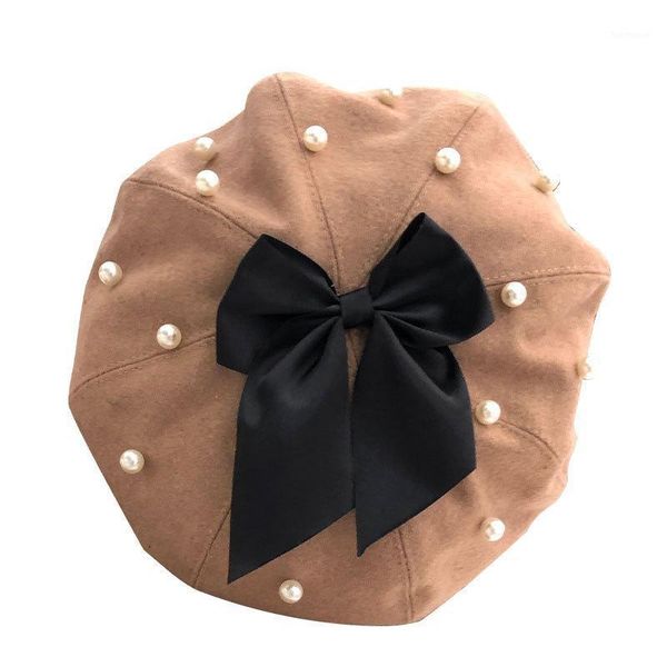 women's hat autumn and winter new pearl wool beret women's bow octagonal hat korean wild pumpkin gorro mujer1, Blue;gray
women's hat autumn and winter new pearl wool beret women's bow octagonal hat korean wild pumpkin gorro mujer1, Blue;gray