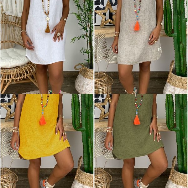 iwrtj v-neck summer loose solid color dress dresscotton and linen dressshort sleeve 2020 cotton and linen dress women's clothing abyog, Black;gray
iwrtj v-neck summer loose solid color dress dresscotton and linen dressshort sleeve 2020 cotton and linen dress women's clothing abyog, Black;gray