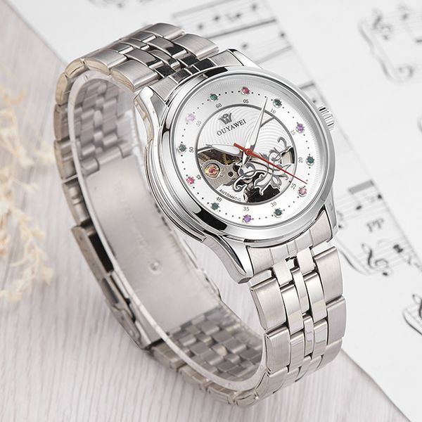 ouyawei woman bracelet watch skeleton mechanical wristwatch orologio automatico da donna ladies crystal watch montre femme t200420, Slivery;brown
ouyawei woman bracelet watch skeleton mechanical wristwatch orologio automatico da donna ladies crystal watch montre femme t200420, Slivery;brown