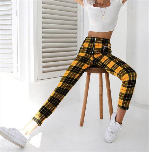 fashion womens pants high waist elastic zipper striped plaid casual trousers plus size drop shipping good quality, Black;white
fashion womens pants high waist elastic zipper striped plaid casual trousers plus size drop shipping good quality, Black;white