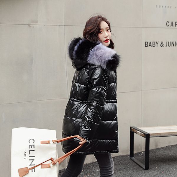 2020 winter hooded jacket women shiny plus size women's long puffer coat slim with fur collar glossy cotton padded thick parkas
2020 winter hooded jacket women shiny plus size women's long puffer coat slim with fur collar glossy cotton padded thick parkas