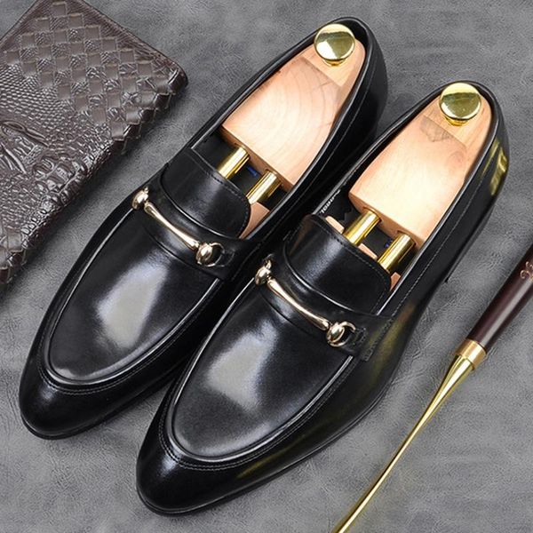 italian designer genuine leather formal dress men moccasin shoes luxury pointed toe slip on metal trim casual loafers am115, Black
italian designer genuine leather formal dress men moccasin shoes luxury pointed toe slip on metal trim casual loafers am115, Black