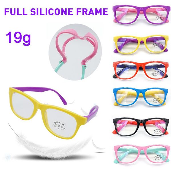 children anti-blue light kids glasses silicone square blue blocking goggles soft frame computer transparent blocking eyeglasses, White;black
children anti-blue light kids glasses silicone square blue blocking goggles soft frame computer transparent blocking eyeglasses, White;black