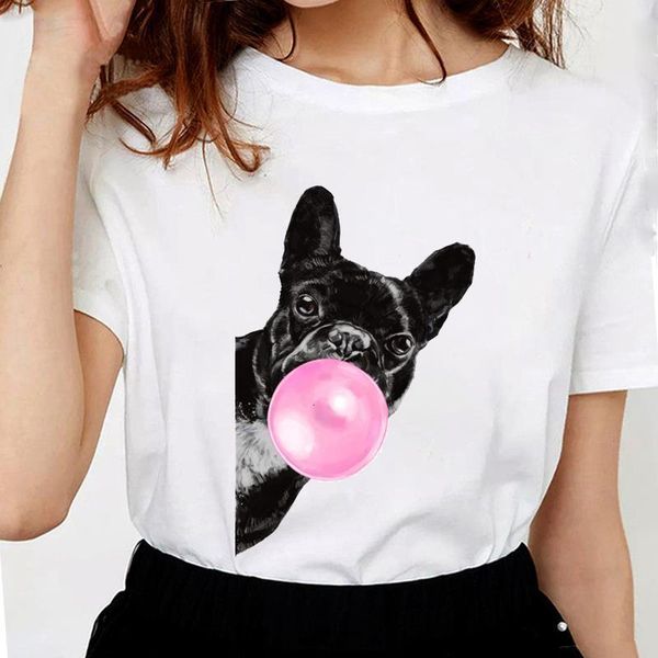harajuku summer female t-shirt bubble gum french bulldog print aesthetic clothes graphic tee tshirt femme, White
harajuku summer female t-shirt bubble gum french bulldog print aesthetic clothes graphic tee tshirt femme, White