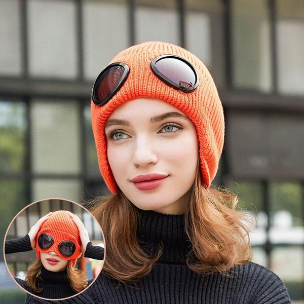 beanie/skull caps 2021 creative chic knitted hat winter warm women men russian pilot black ear protection with glasses earmuff beanie, Blue;gray
beanie/skull caps 2021 creative chic knitted hat winter warm women men russian pilot black ear protection with glasses earmuff beanie, Blue;gray