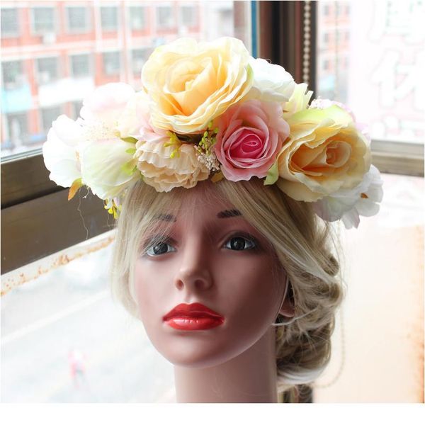 women wedding flower crown wreath festival party floral garlands luxurious flower headband hair accessories bride h qylody
women wedding flower crown wreath festival party floral garlands luxurious flower headband hair accessories bride h qylody