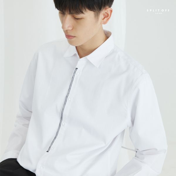 2021 elegant autumn with long sleeves korean style male trend beautiful line of fly embroidered casual white shirt 830p, White;black
2021 elegant autumn with long sleeves korean style male trend beautiful line of fly embroidered casual white shirt 830p, White;black