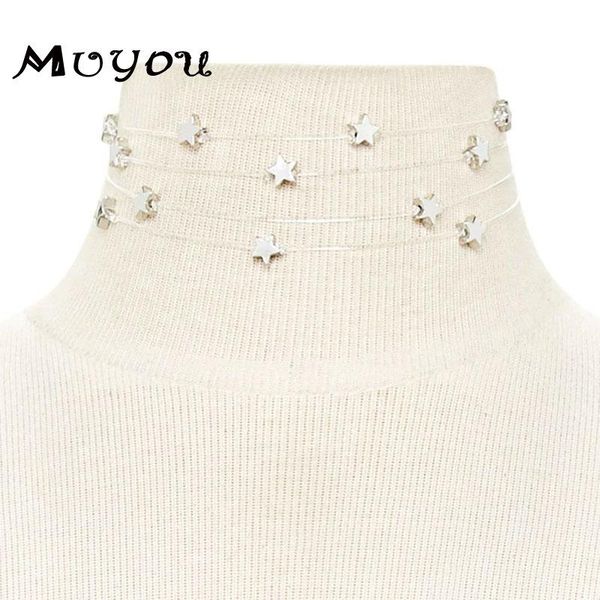 fashion multilayer star chain necklace transparent line gold silver color pendant necklaces for women clavicle jewelry xl933
fashion multilayer star chain necklace transparent line gold silver color pendant necklaces for women clavicle jewelry xl933