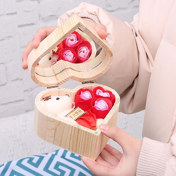 soap valentine's gift day wooden heart rose mirror box shaped romantic creative simulated box with flower bear gift jpjok
soap valentine's gift day wooden heart rose mirror box shaped romantic creative simulated box with flower bear gift jpjok