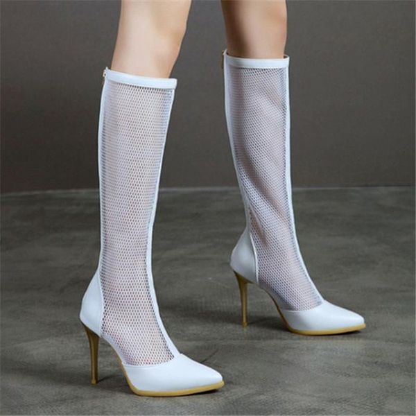 dress shoes pxelena 2021 spring summer knee high boots women gladiator pumps air mesh rome stiletto heels party gold silver, Black
dress shoes pxelena 2021 spring summer knee high boots women gladiator pumps air mesh rome stiletto heels party gold silver, Black