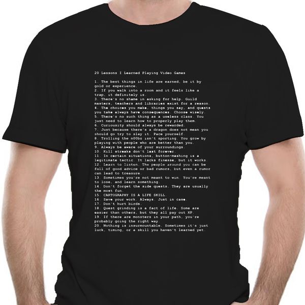 gaming video games 20 lessons men t shirt summer funko pop plus size custom short sleeve funny t shirts 0483e sport hooded sweatshirt hoodie
gaming video games 20 lessons men t shirt summer funko pop plus size custom short sleeve funny t shirts 0483e sport hooded sweatshirt hoodie