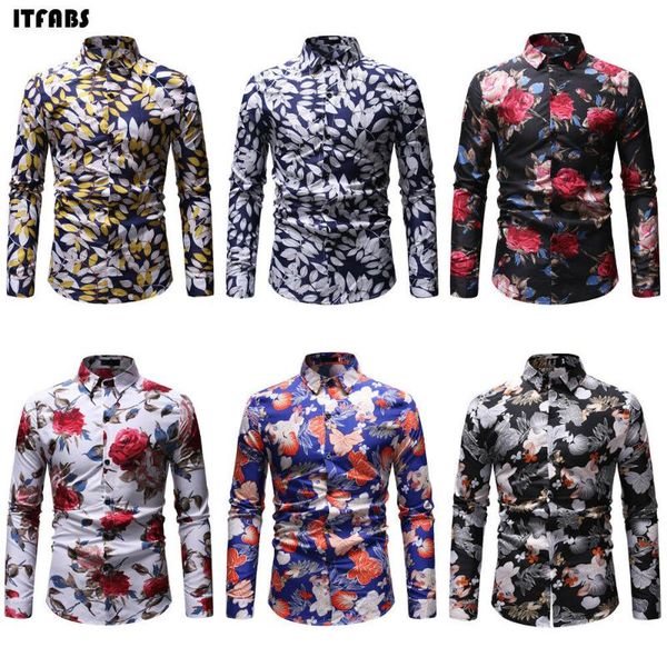 men's casual shirts trendy mens long sleeve floral printed shirt male slim fit button up fashion beach holiday outfits -3xl, White;black
men's casual shirts trendy mens long sleeve floral printed shirt male slim fit button up fashion beach holiday outfits -3xl, White;black