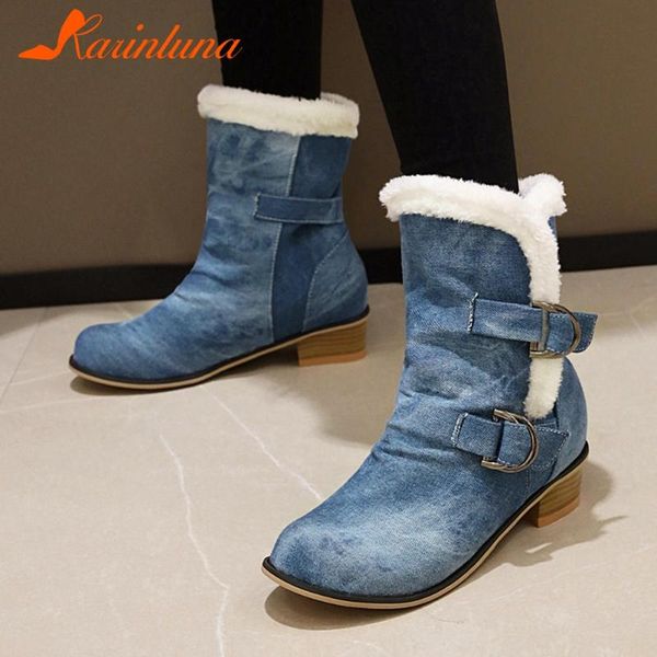 boots karin women 2021 arrival winter short plush buckel straps ankle round toe casual denim shoes, Black
boots karin women 2021 arrival winter short plush buckel straps ankle round toe casual denim shoes, Black