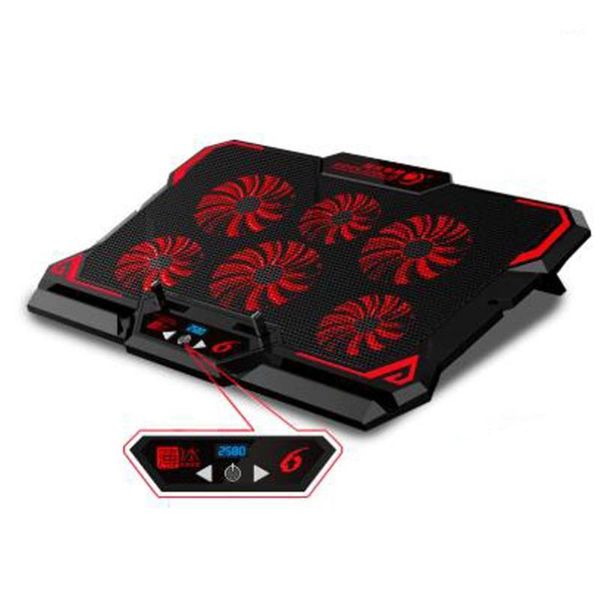 lapcooling pads gaming cooler notebook pad 6 silent red/blue led fans powerful air flow portable adjustable stand1
lapcooling pads gaming cooler notebook pad 6 silent red/blue led fans powerful air flow portable adjustable stand1