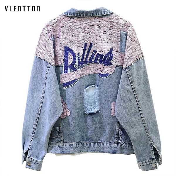 women's jackets autumn harajuku pink sequins hole denim jacket female casual loose jean woman korean letter coat outwear chaqueta mujer, Black;brown
women's jackets autumn harajuku pink sequins hole denim jacket female casual loose jean woman korean letter coat outwear chaqueta mujer, Black;brown
