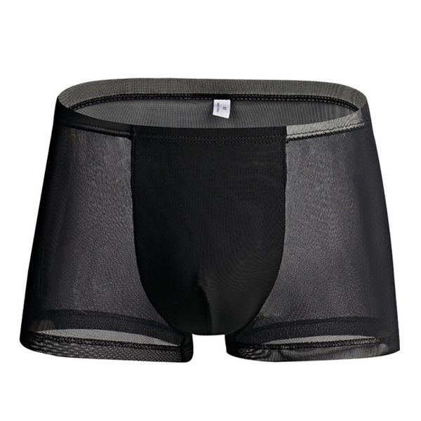 men's boxers youth men summer breathable thin seamless transparent mesh boxer shorts mid-rise mens underwear, Black;white
men's boxers youth men summer breathable thin seamless transparent mesh boxer shorts mid-rise mens underwear, Black;white