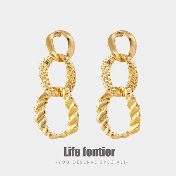 lifefontier chic chunky chain gold metal earrings multi link geometric drop earrings for women fashion statement jewelry gift, Silver
lifefontier chic chunky chain gold metal earrings multi link geometric drop earrings for women fashion statement jewelry gift, Silver