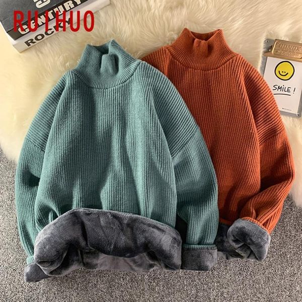 ruihuo mock neck knitted sweater men clothing pull sweaters winter men clothes pullover mens coat 2020 autumn winter new -3xl, White;black
ruihuo mock neck knitted sweater men clothing pull sweaters winter men clothes pullover mens coat 2020 autumn winter new -3xl, White;black