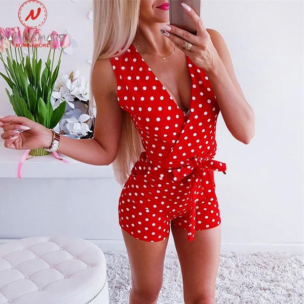 women's jumpsuits & rompers women playsuits for streetwear patchwork design belt pockets decor v-neck sleeveless dot print slim summer, Black;white
women's jumpsuits & rompers women playsuits for streetwear patchwork design belt pockets decor v-neck sleeveless dot print slim summer, Black;white