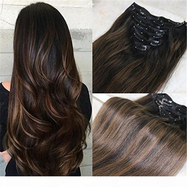 ombre цвет remy человеческих пучки волос # 1b натуральный черный на # 6 medium brown и природных черный зажим в человеческих волос 7pcs 120g, Black
ombre цвет remy человеческих пучки волос # 1b натуральный черный на # 6 medium brown и природных черный зажим в человеческих волос 7pcs 120g, Black