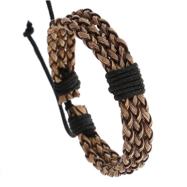 multilayer new arrival fashion trendy vintage punk handmade woven weave women leather bracelets female male jewelry w qylzkr, Golden;silver
multilayer new arrival fashion trendy vintage punk handmade woven weave women leather bracelets female male jewelry w qylzkr, Golden;silver