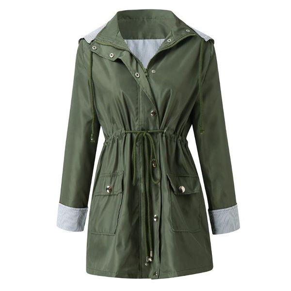 hoodie waterproof windproof trench coat for women solid color waist lace up overcoat autumn outwear female outdoor outwear, Tan;black
hoodie waterproof windproof trench coat for women solid color waist lace up overcoat autumn outwear female outdoor outwear, Tan;black