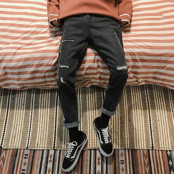 men's jeans wholesale 2021 teenagers ripped hole denim pants men korean loose-fitting harajuku style trendy pencil, Blue
men's jeans wholesale 2021 teenagers ripped hole denim pants men korean loose-fitting harajuku style trendy pencil, Blue
