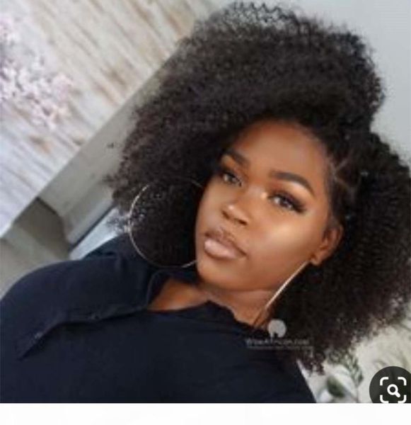 brazilian short afro kinky curly wigs for black women realistic black curly wigs with hair bangs lightweight soft bouncy curls hair wigs, Black;brown 
brazilian short afro kinky curly wigs for black women realistic black curly wigs with hair bangs lightweight soft bouncy curls hair wigs, Black;brown