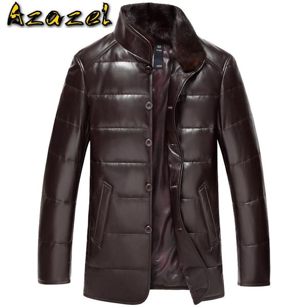 azazel men's down jacket genuine leather jacket men winter real sheepskin coat collar veste cuir homme dk035 kj2136, Black
azazel men's down jacket genuine leather jacket men winter real sheepskin coat collar veste cuir homme dk035 kj2136, Black