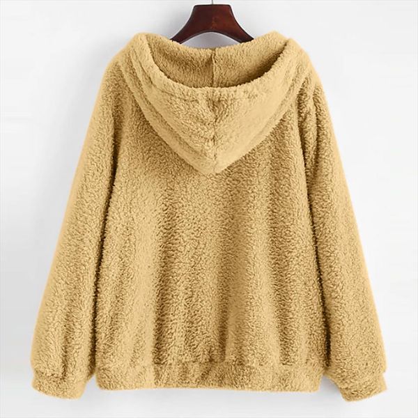 long sleeve faux fluffy hoodie women 2020 autumn winter pullover kpop sweatshirt plush zipper teddy bear oversize sweatshirt, Black
long sleeve faux fluffy hoodie women 2020 autumn winter pullover kpop sweatshirt plush zipper teddy bear oversize sweatshirt, Black