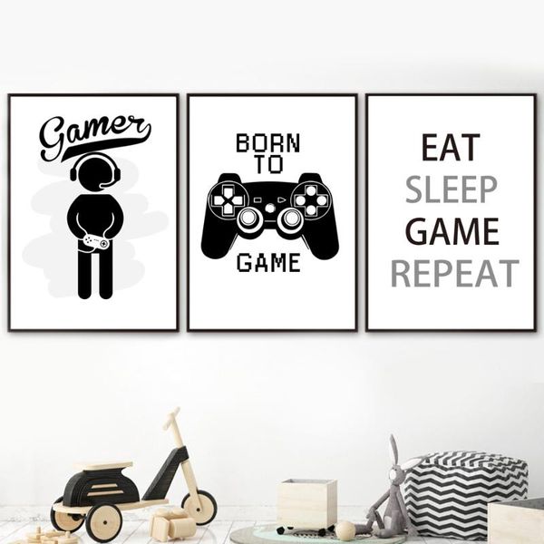 paintings black white children's game logo nordic posters and prints wall art canvas painting nursery pictures kids room home decor
paintings black white children's game logo nordic posters and prints wall art canvas painting nursery pictures kids room home decor