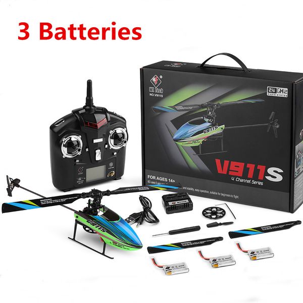 wltoys v911s 2.4g 4ch 6-aixs gyroscope flybarless rc helicopter rtf outdoor model toys w/ 3pcs 3.7v 250mah lipo battery 201015
wltoys v911s 2.4g 4ch 6-aixs gyroscope flybarless rc helicopter rtf outdoor model toys w/ 3pcs 3.7v 250mah lipo battery 201015