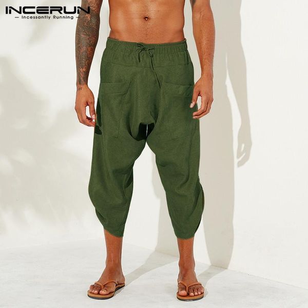 2020 cotton linen men pants solid baggy joggers streetwear casual drop crotch calf length trousers men retro harem pants incerun1, Black
2020 cotton linen men pants solid baggy joggers streetwear casual drop crotch calf length trousers men retro harem pants incerun1, Black