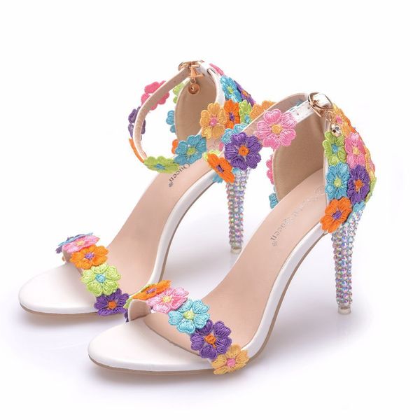 2020 summer thin high heel sandal for women rainbow colors sandals multicolor handmade retro flowers sandals woman shoes h0033, Black
2020 summer thin high heel sandal for women rainbow colors sandals multicolor handmade retro flowers sandals woman shoes h0033, Black