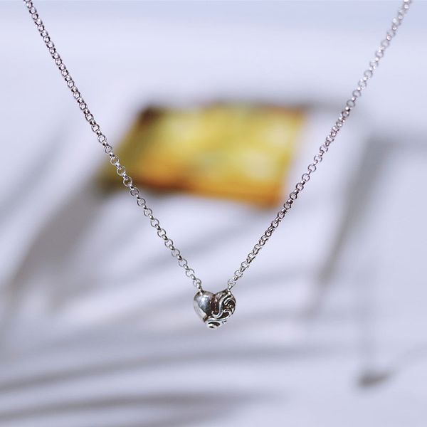 vintage style 925 sterling silver designer jewelry american european handmade antique silver heart pendant necklace with link chain
vintage style 925 sterling silver designer jewelry american european handmade antique silver heart pendant necklace with link chain