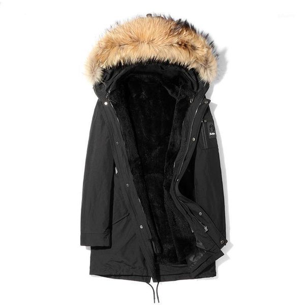 natural coat winter jacket coats real raccoon fur collar parka men clothes warm overcoat p18001 my7771, Black
natural coat winter jacket coats real raccoon fur collar parka men clothes warm overcoat p18001 my7771, Black