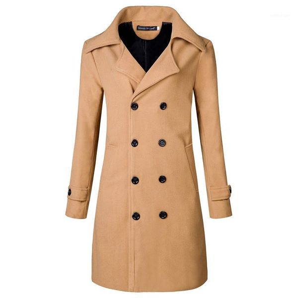 men's wool & blends brand men coat fashion british style slim mens overcoat quality male winter long pea coat1, Black
men's wool & blends brand men coat fashion british style slim mens overcoat quality male winter long pea coat1, Black