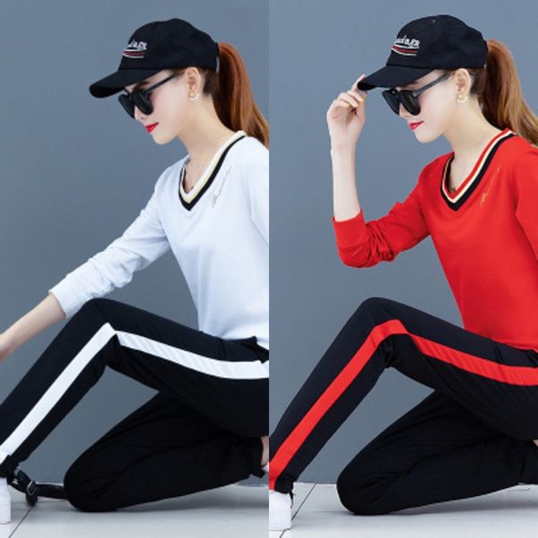 k29ff new t-shirt style long sleeve t-shirt large suit autumn korean loose women's foreign style leisure sports v-neck suit women, Gray
k29ff new t-shirt style long sleeve t-shirt large suit autumn korean loose women's foreign style leisure sports v-neck suit women, Gray