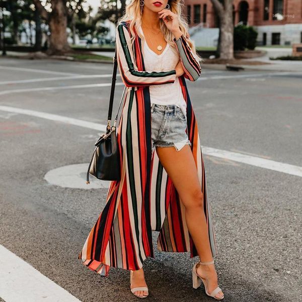 women's kimono and brands striped blouses 2018 plus size kimono cardigan casual summer blusas manga comprida feminina1, White
women's kimono and brands striped blouses 2018 plus size kimono cardigan casual summer blusas manga comprida feminina1, White