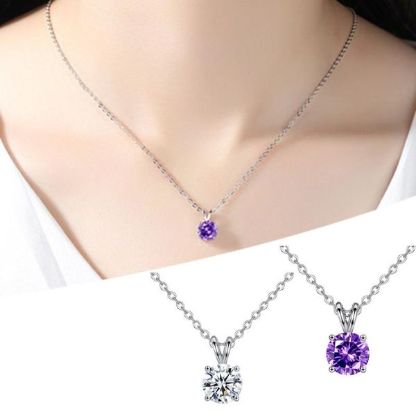 chains four prongs set round zircon necklace jewelry hearts and arrows pendant ladies fashion accessories crystal pearl, Silver
chains four prongs set round zircon necklace jewelry hearts and arrows pendant ladies fashion accessories crystal pearl, Silver