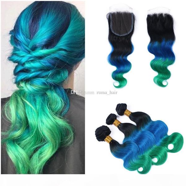 human hair weaves ombre bule three tone blue green color hair ombre body wave virgin brazilian hair bundles with lace closure fast shipping, Black;brown
human hair weaves ombre bule three tone blue green color hair ombre body wave virgin brazilian hair bundles with lace closure fast shipping, Black;brown