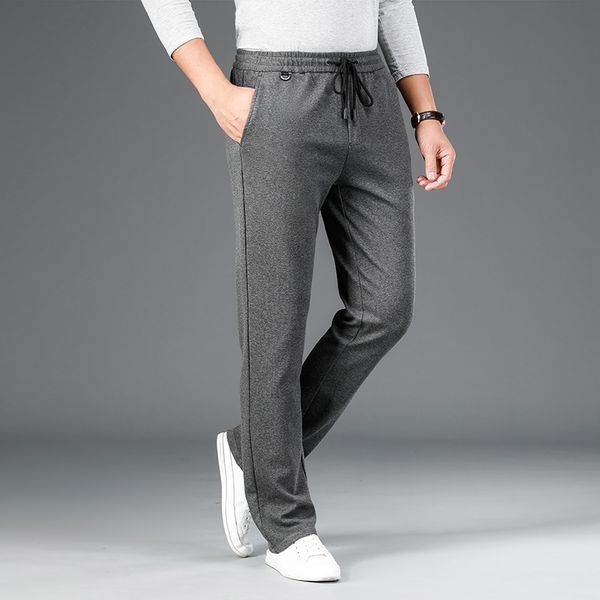 shan bao soft and comfortable stretch sweatpants brand clothing luxury high-quality elastic waist men's straight casual pants, Black
shan bao soft and comfortable stretch sweatpants brand clothing luxury high-quality elastic waist men's straight casual pants, Black