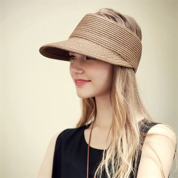 summer sunscreen sun wide large brim beach straw button empty hat for women anti-uv visor cap female y200714, Blue;gray
summer sunscreen sun wide large brim beach straw button empty hat for women anti-uv visor cap female y200714, Blue;gray