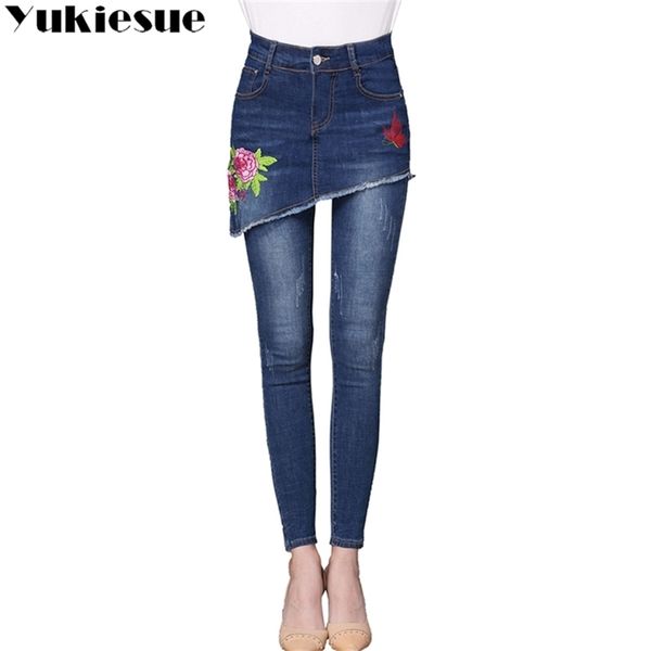 embroidery jeans female high wasit vintage denim jeans woman skinny long pencil pants skirts jeans women plus size 201223, Blue
embroidery jeans female high wasit vintage denim jeans woman skinny long pencil pants skirts jeans women plus size 201223, Blue